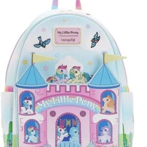 Loungefly My Little Pony Castle Backpack - Pink and Blue NEW W/ Tags